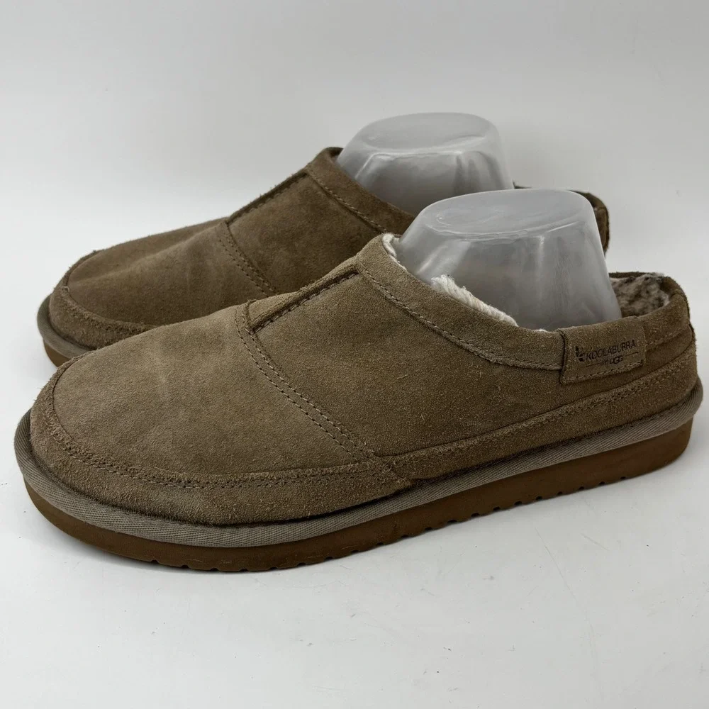 Koolaburra by UGG Men Tipton Suede Slipper Brown 1115871 Size 9
